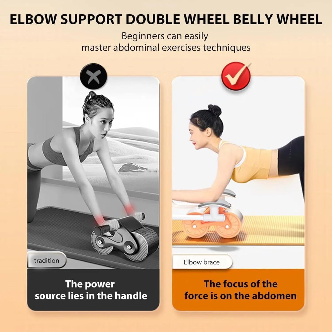 Roue Abdominale Multifonction avec Écran LCD et Support Téléphone