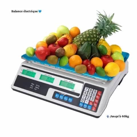 Balance Électronique Professionnelle 40kg – Écran Double Face Rechargeable